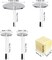 12 PCS Cake Decorating Supplies, Woohome 8 PCS 2 Style Cake Flower Nail, 2 PCS Flower Lifters and 1 PCS Wood Flower Nails Holder, 1 PCS Cake Icing Dispensers for Icing Flowers Decoration